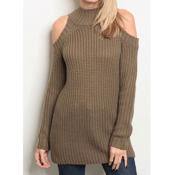 Blush Cold Shoulder Sweater - Picture 5 of 8